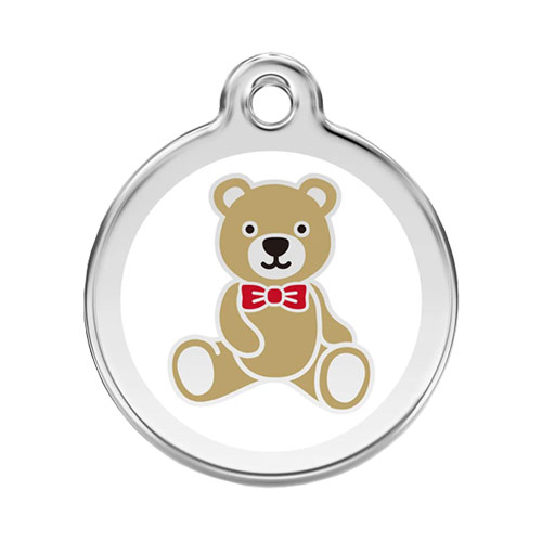 Small Dog ID Tag - Teddy Bear