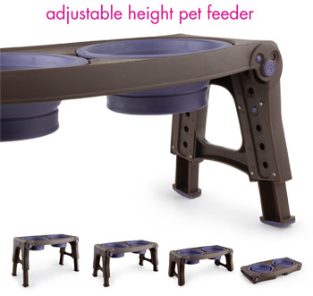 adjustable dog feeder