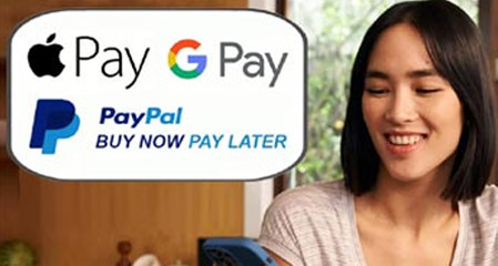 Google Pay, Apple Pay, PayPal Pay in 3