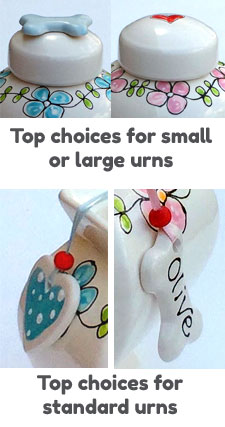 ceramic personalised dog urns - top choices