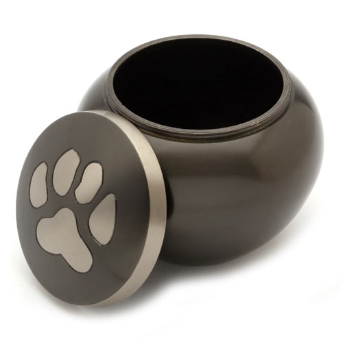 Pet Urn Hedon Black Pewter