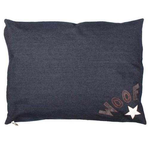 Doza Dog Cushion Denim Woof n Star