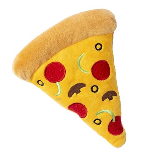 FuzzYard Plush Pizza Dog Toy with Squeaker