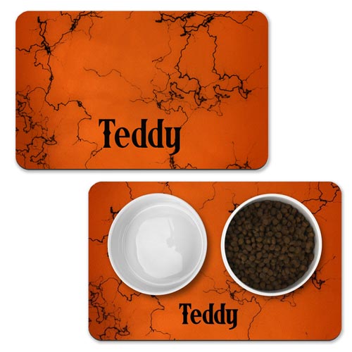 Personalised Halloween Bowl Mat