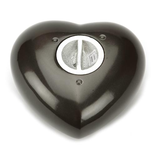 Keepsake Urn Hertford Black Pewter Heart