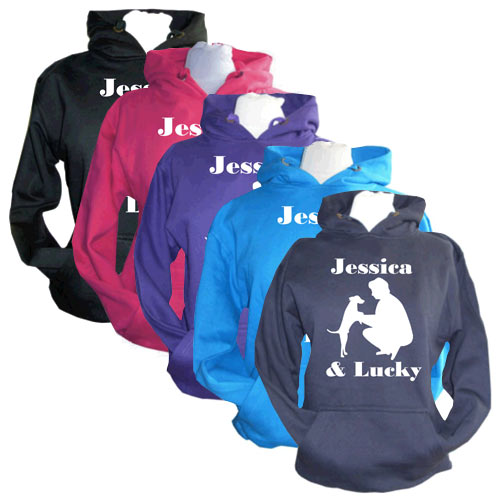 Unisex Personalised Hoodie | Dog & Owner Names | D for Dog