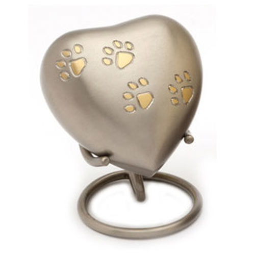 Pet Urn Hertford Pewter Heart