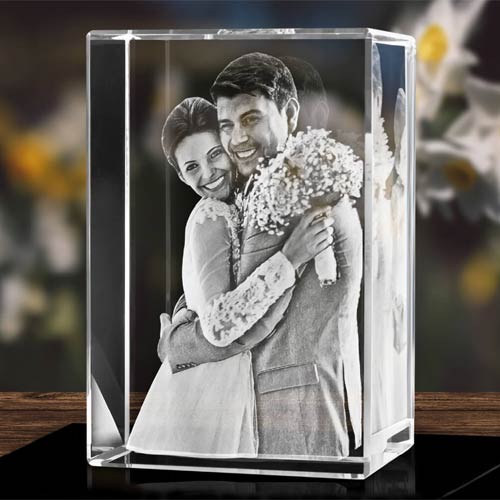 Your Photo in Crystal | 3D Photo Laser Etched Crystal