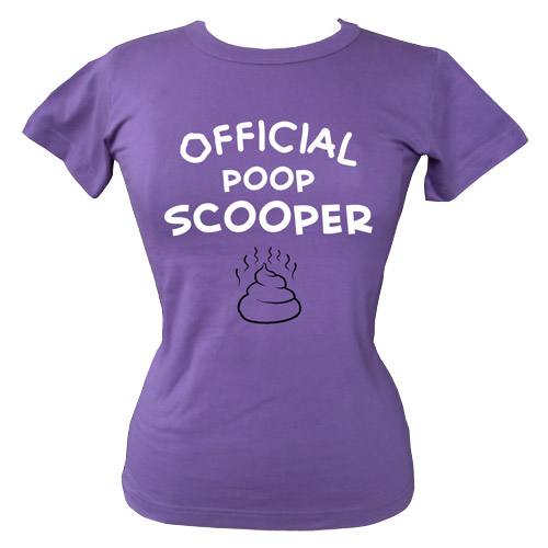 Funny Ladies Dog Slogan T-Shirt | Official Poop Scooper