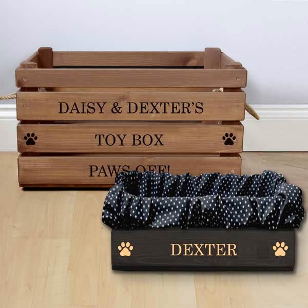 personalized dog toy box
