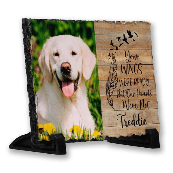 Personalised Pet Memorial Slate | Name & Photo