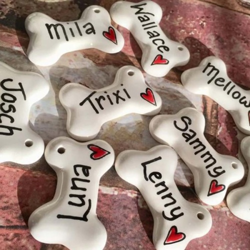 Personalised Bone Xmas Tree Ornament