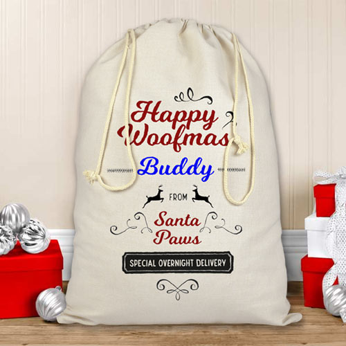 Personalised Dog Christmas Sack