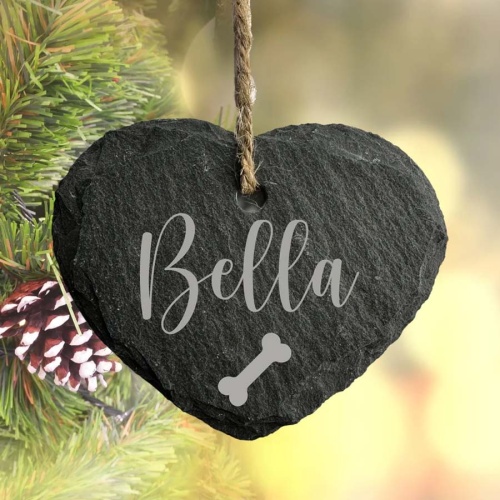 Personalised Slate Hanging Decoration