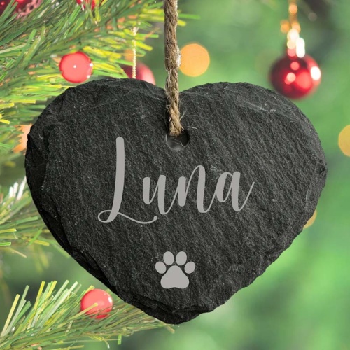 Personalised Slate Hanging Decoration