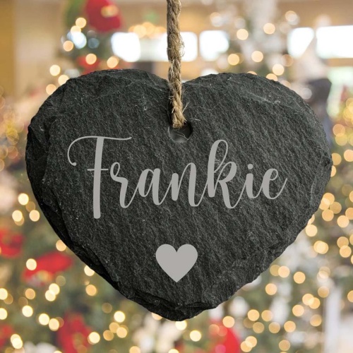 Personalised Slate Hanging Decoration