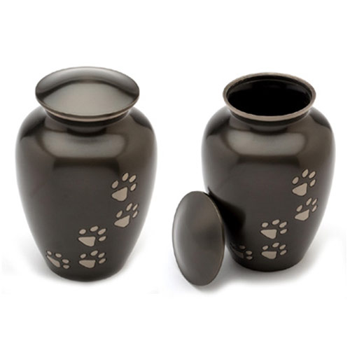 Pet Urn Matlock Black Pewter