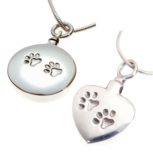 Mayfair Cremation Necklace - Indented Paw