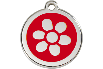 Medium Dog ID Tag - Flower