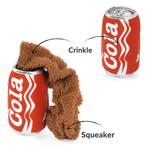 Snack Attack Dog Toy - Cola