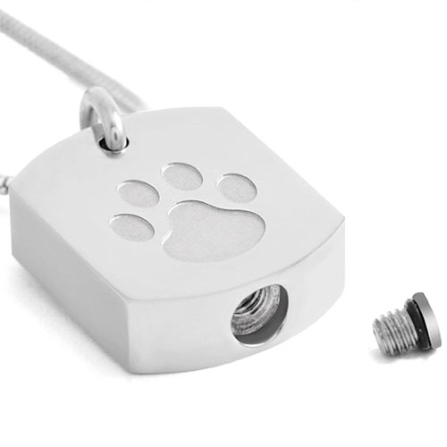 Unisex Pet Memorial Necklace - Paw