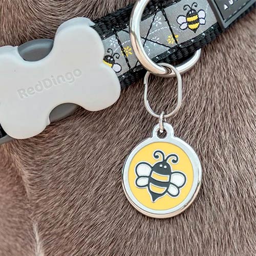 Medium Dog ID Tag - Bumble Bee